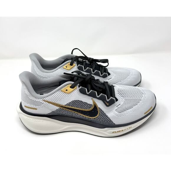 Nike Zoom Pegasus 41 Men's Road-Running Shoes, Gold/Light Grey, Size 10 - Picture 2 of 6